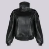 Presley Faux Leather Cinched Moto Jacket