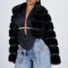 Glacier Tiered Faux Fur Jacket