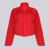 Cardinal Balloon Hem Cropped Jacket