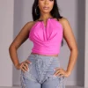 Etta Ring Halter Crop Top
