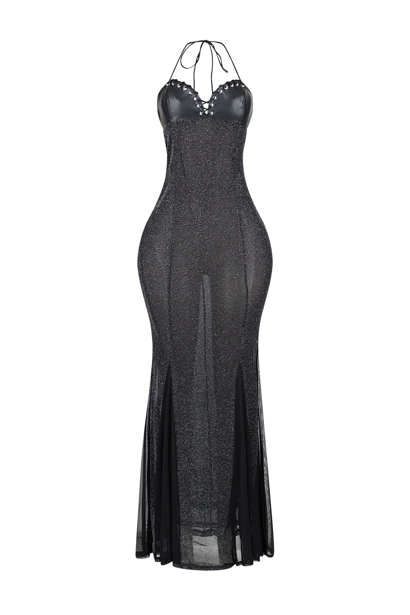 High Shine Mermaid Halter Dress 4 High Shine Mermaid Halter Dress