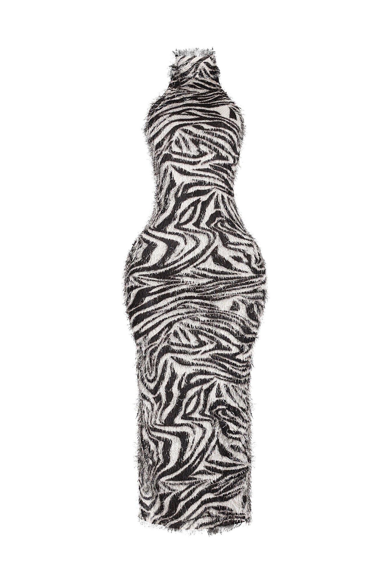 Frayed Grace Zebra Maxi Dress