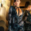 Lecce Mesh Velvet Mini Dress 2 Lecce Mesh Velvet Mini Dress