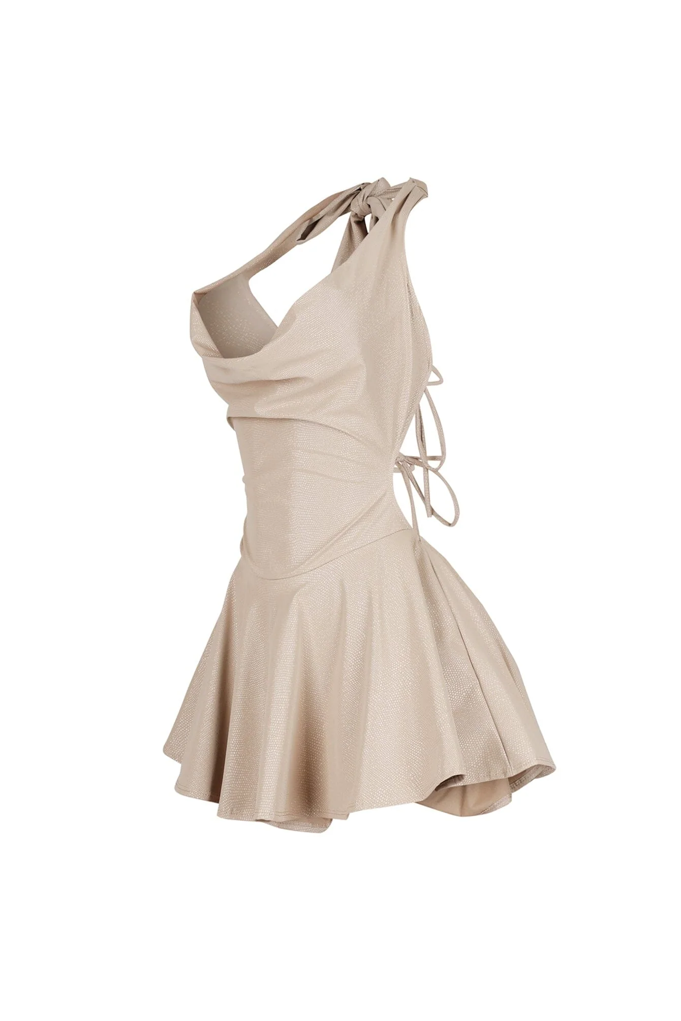 Kova Faux Leather Halter Dress 10 Kova Faux Leather Halter Dress