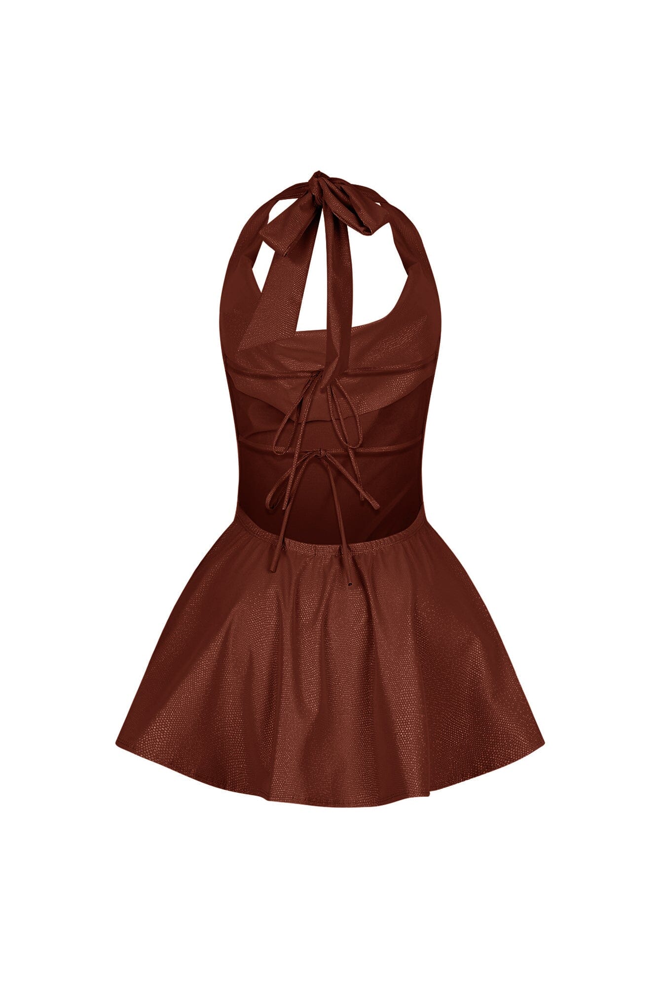 Kova Faux Leather Halter Dress 11 Kova Faux Leather Halter Dress