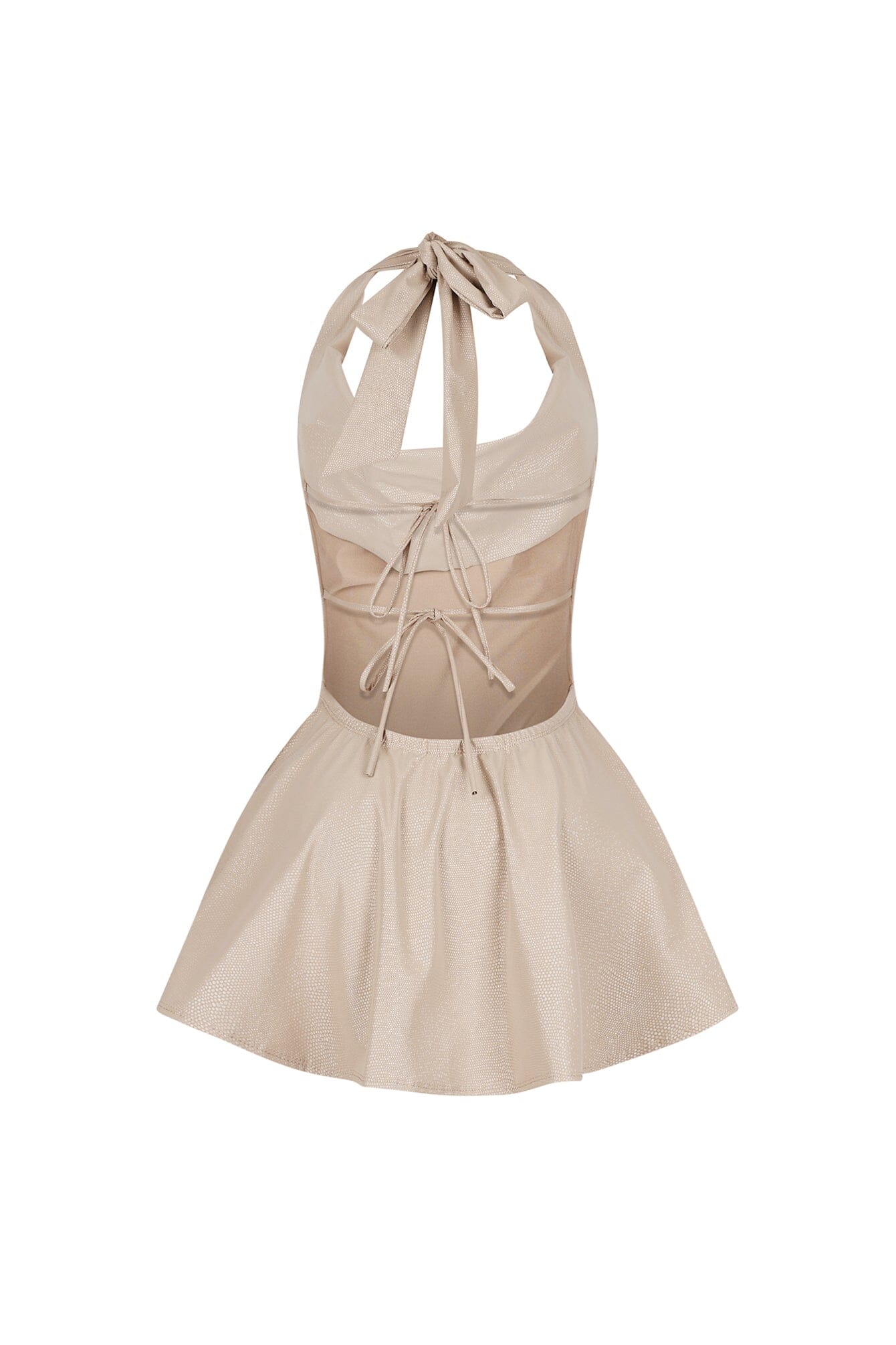 Kova Faux Leather Halter Dress 12 Kova Faux Leather Halter Dress