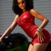 Disco Venom Ruched Tube Dress