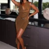 Dark Remedy Plunge Mini Dress