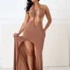 Nexus Halter O Ring Maxi Dress
