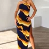 Back To The Island Print Maxi Dress