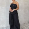 Paige Wide Leg Tube Jumpsuit