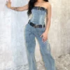 Hustler Double Belt Vintage Jumpsuit