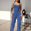 Kacy Mineral Washed Tank Jumpsuit