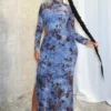 Fallin Sky Floral Print Mesh Dress 8 Fallin Sky Floral Print Mesh Dress