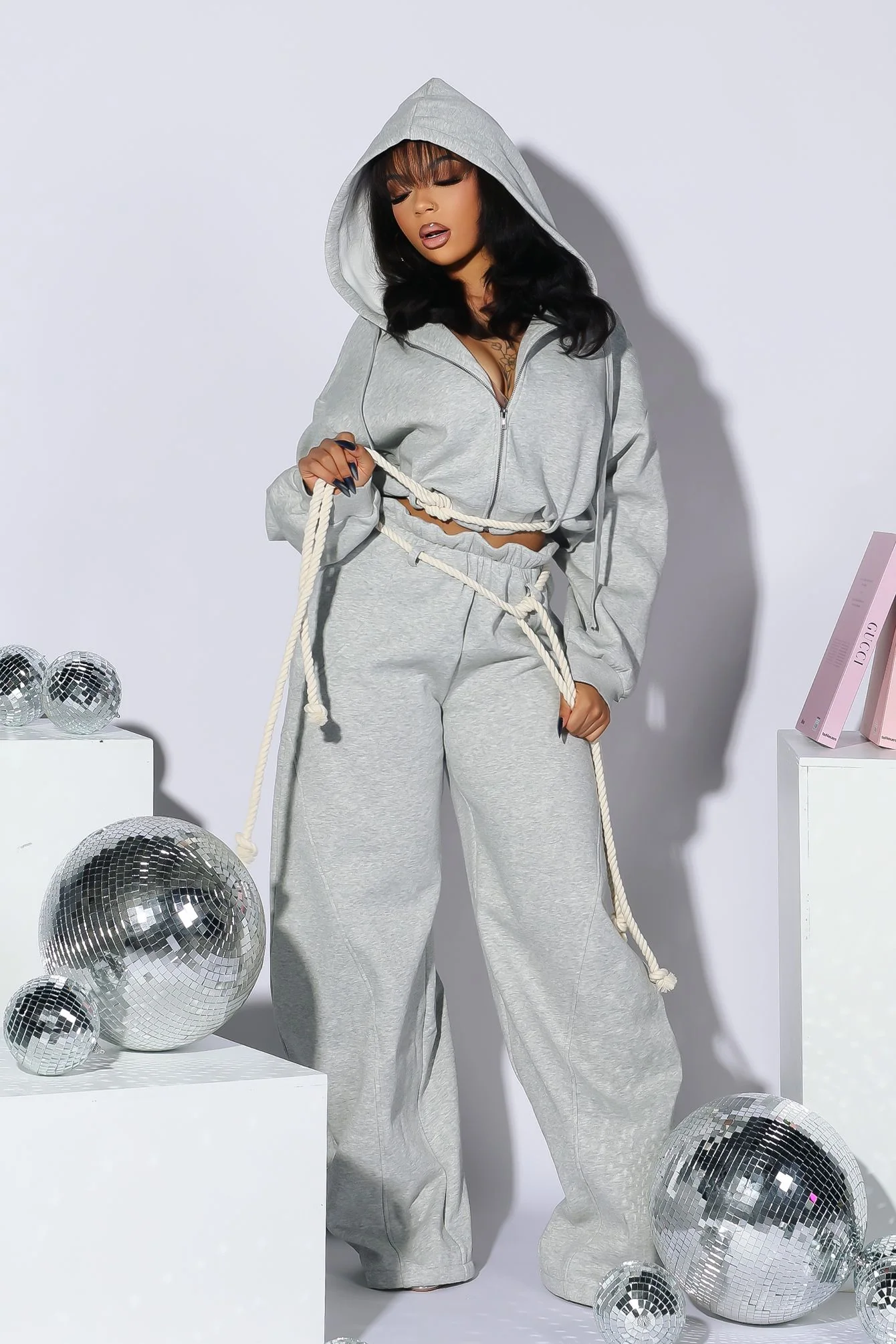 Rope Riot Zip Up Hoodie & Pants SET