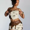 Ranch Romance Fur Crop Top