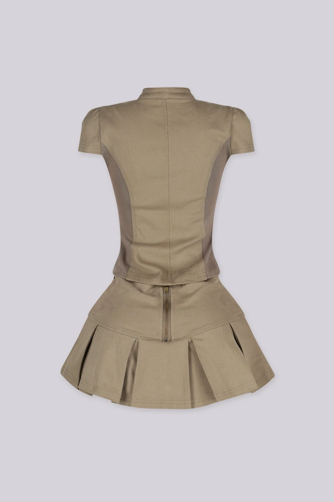 Yvette Military Chic Top & Skirt SET 6 Yvette Military Chic Top & Skirt SET
