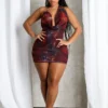 El Veneno Halter Mini Dress With Ring 10 El Veneno Halter Mini Dress With Ring