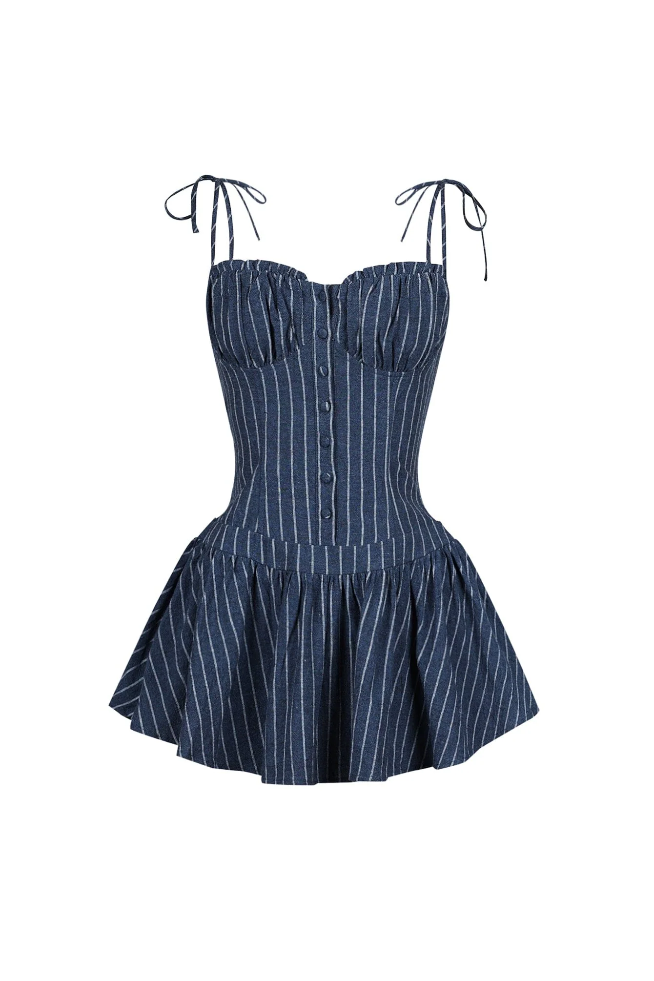 Safi Linen Smocking Bustier Mini Dress 5 Safi Linen Smocking Bustier Mini Dress