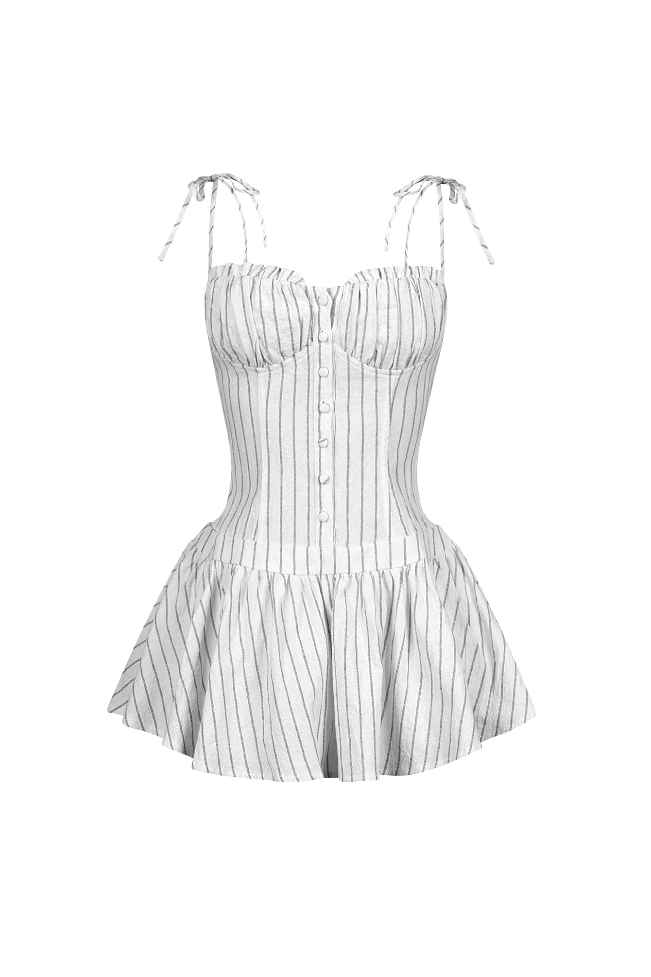 Safi Linen Smocking Bustier Mini Dress 6 Safi Linen Smocking Bustier Mini Dress