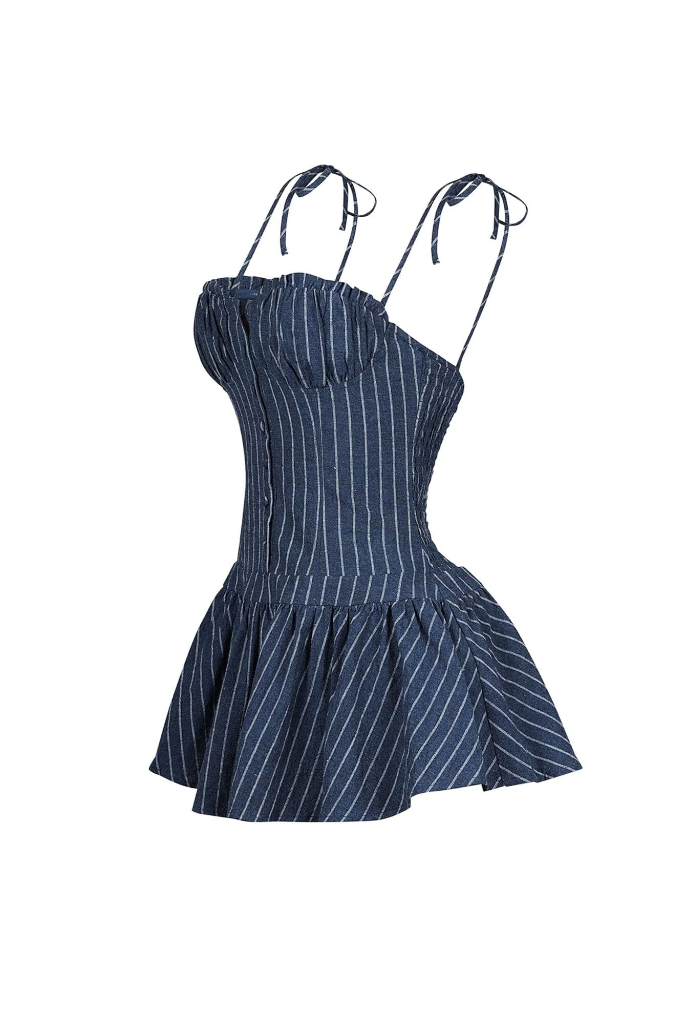 Safi Linen Smocking Bustier Mini Dress 7 Safi Linen Smocking Bustier Mini Dress