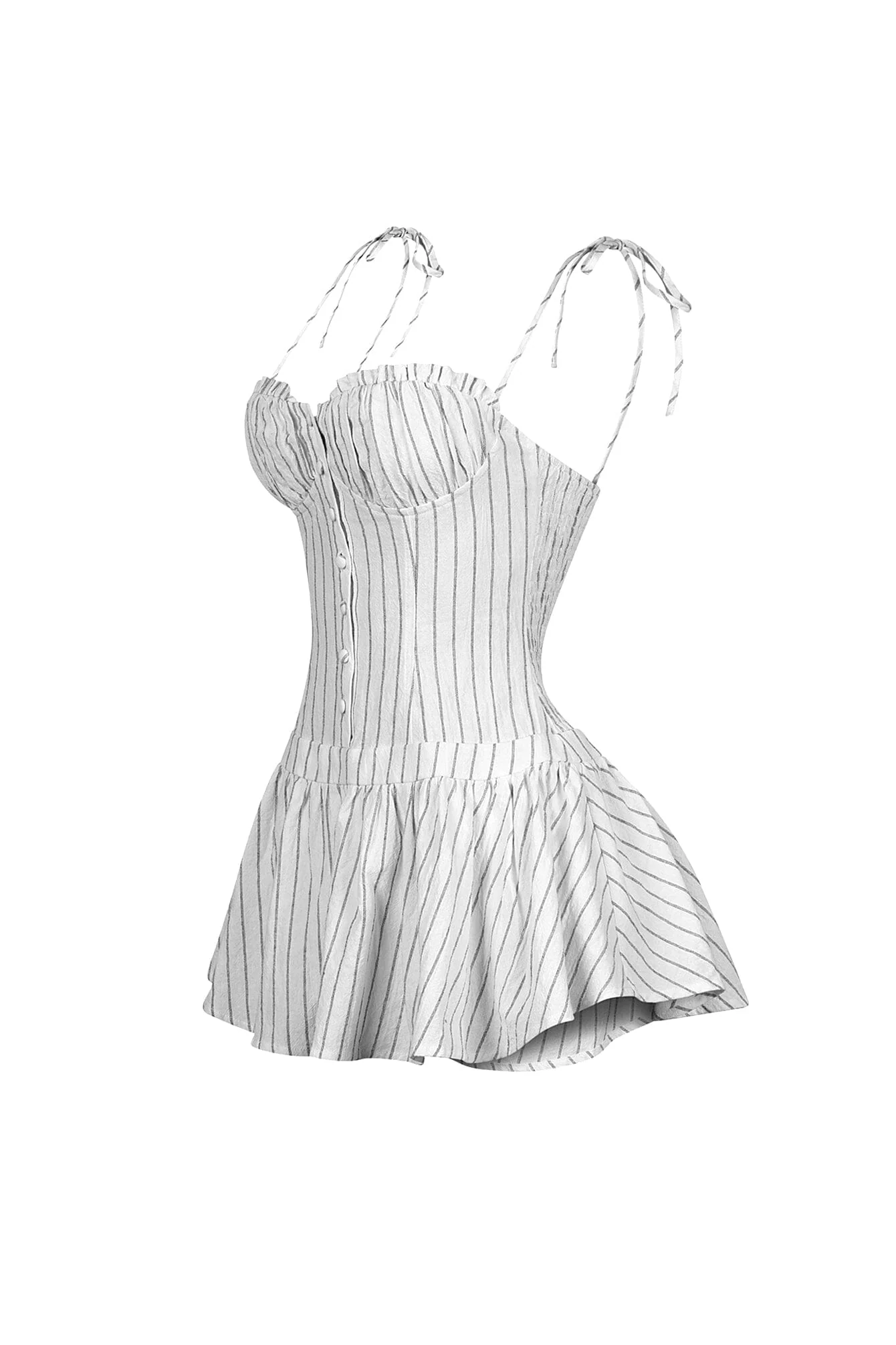 Safi Linen Smocking Bustier Mini Dress 8 Safi Linen Smocking Bustier Mini Dress
