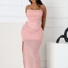Soft Gaze Shirred Sheer Maxi Dress 20 Soft Gaze Shirred Sheer Maxi Dress