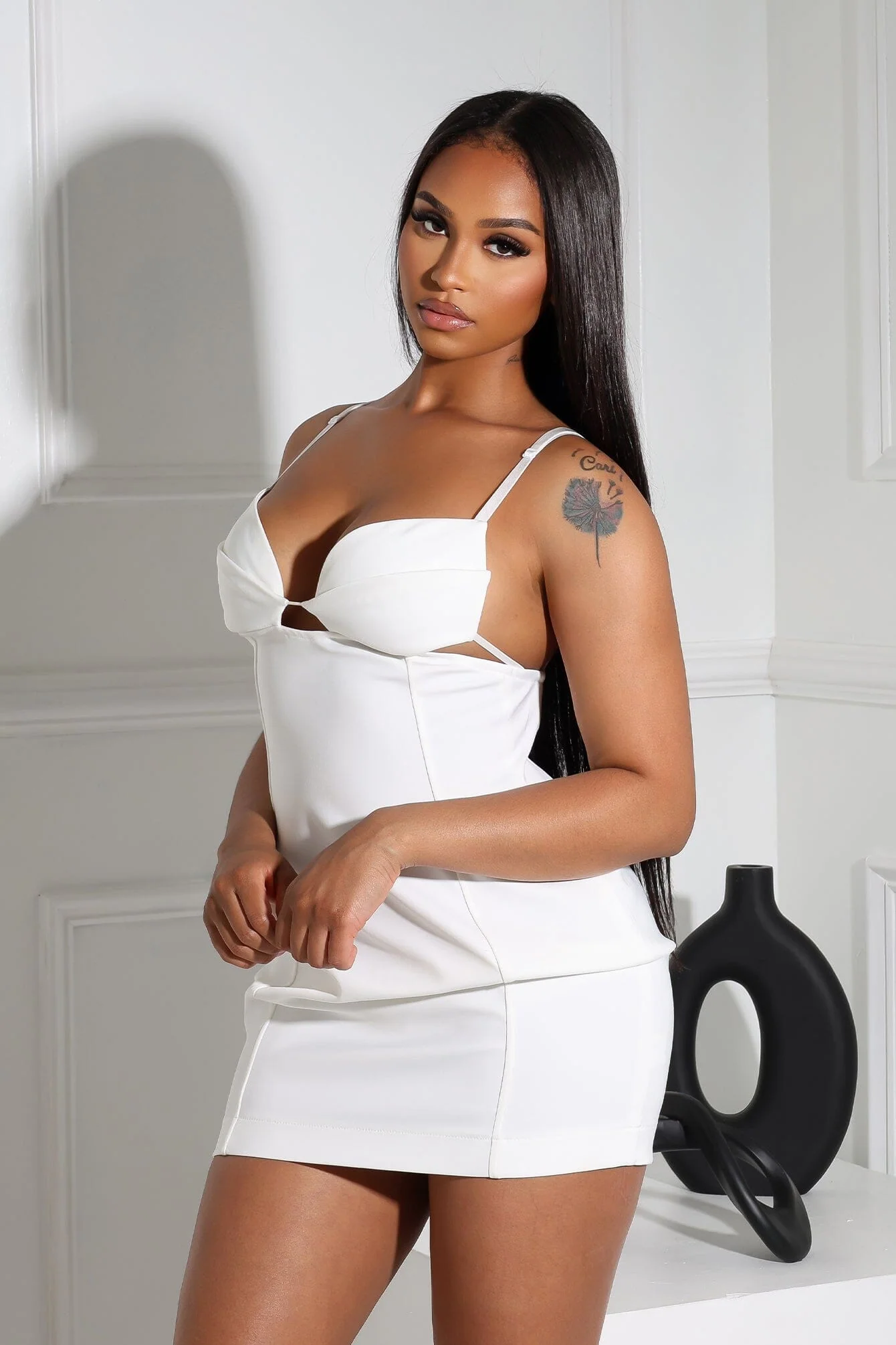 Seraphina Strappy Open Back Mini Dress