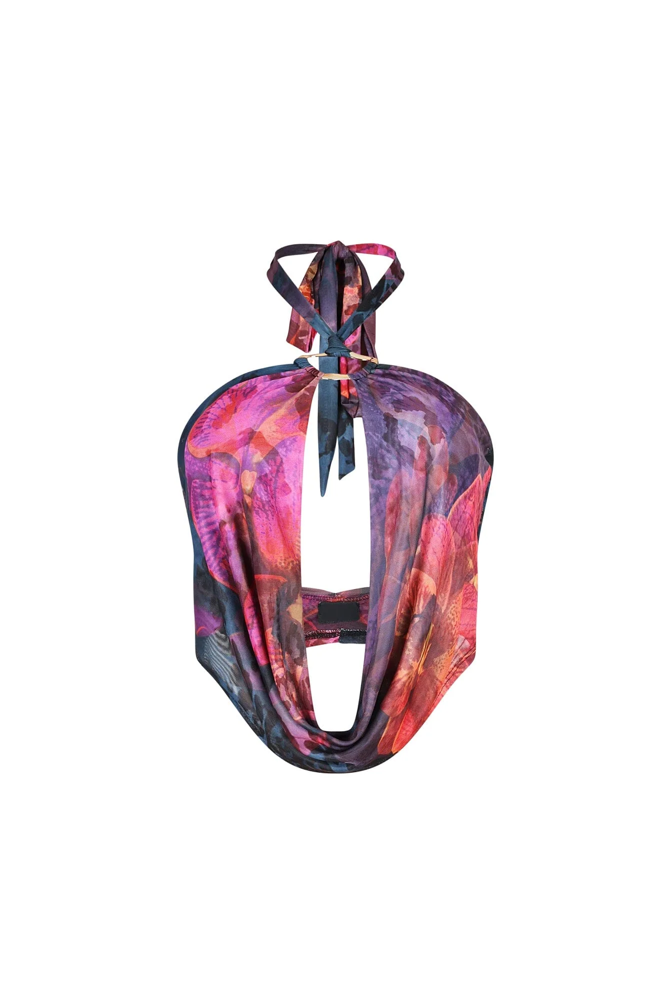 Lumi Mesh Print Halter Top 3 Lumi Mesh Print Halter Top