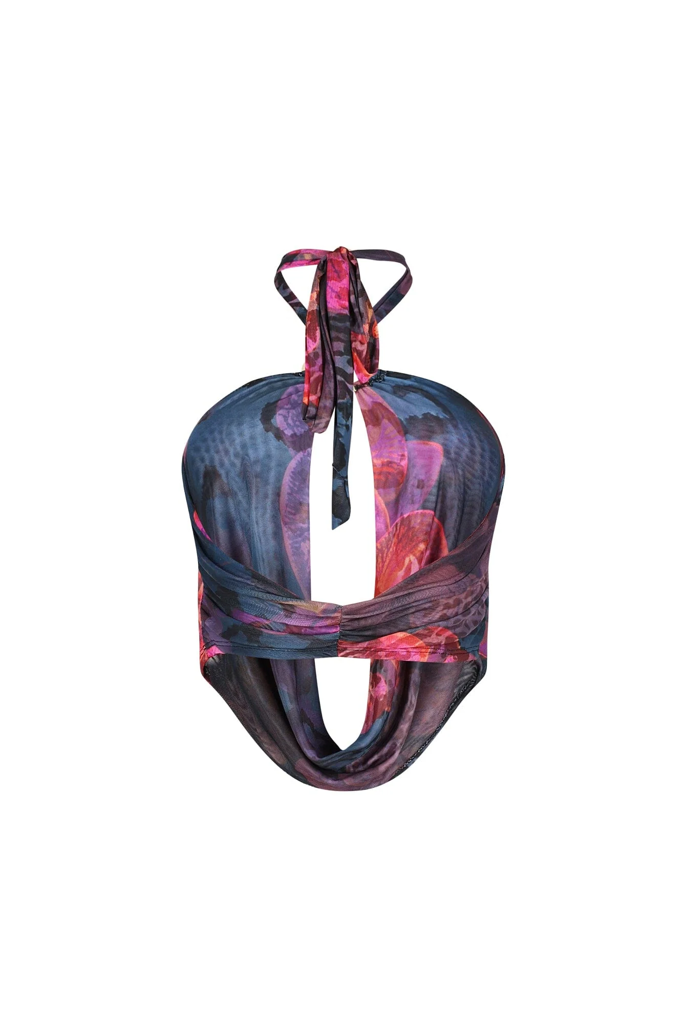 Lumi Mesh Print Halter Top 4 Lumi Mesh Print Halter Top