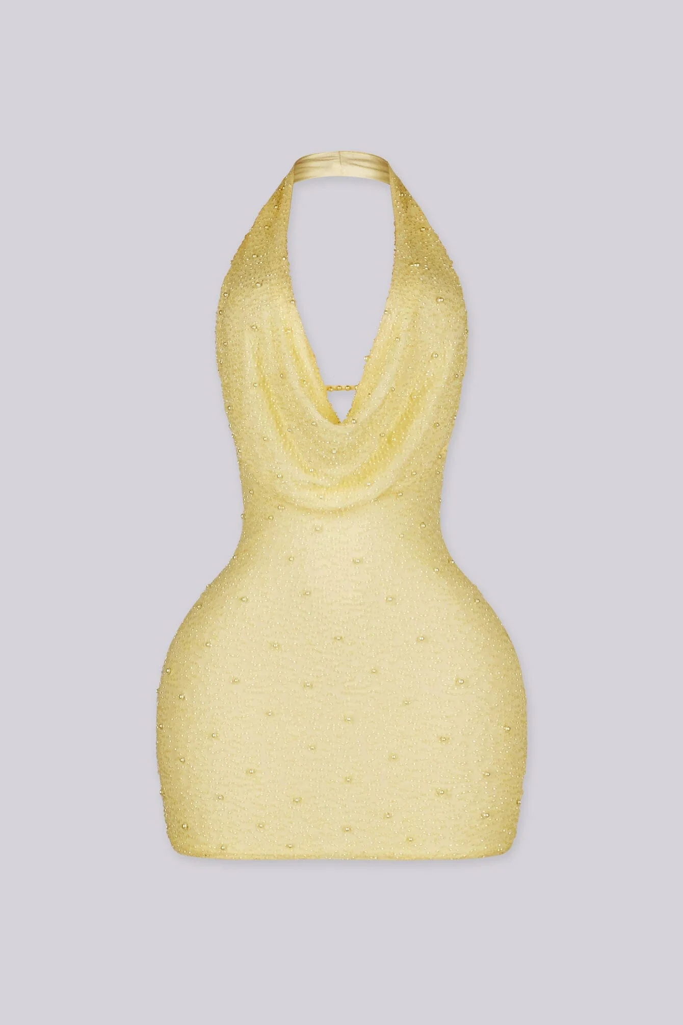 Adelaide Mesh Pearl Mini Dress