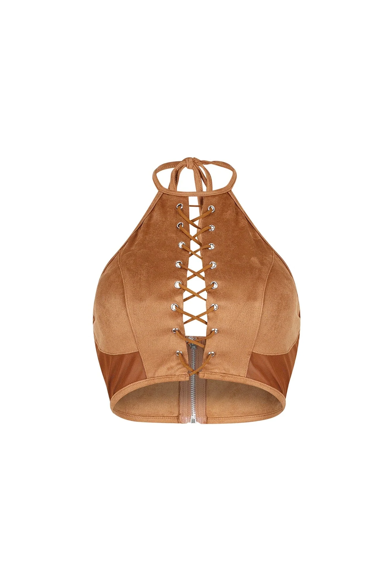 Desert Retro Suede Mesh Top