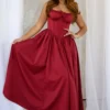 Eillen Poplin Corset A-line Long Dress