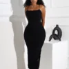 Alyssa Mesh Ruched Midi Dress