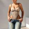 Hecate Sheer Mesh Panel Bodysuit 10 Hecate Sheer Mesh Panel Bodysuit
