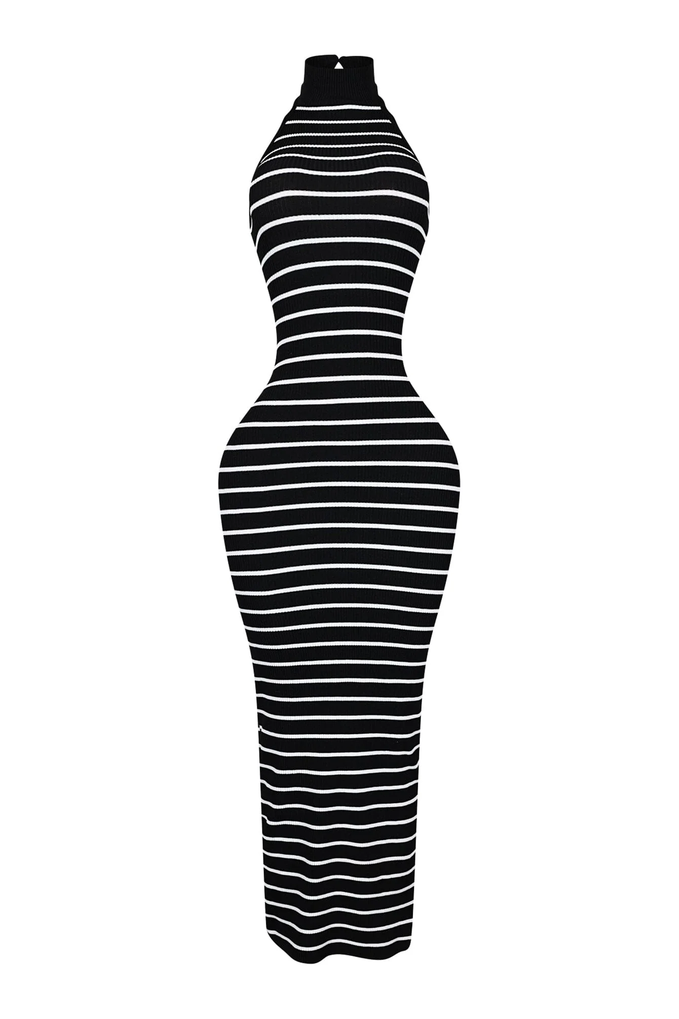 Verona Stripe Mock Neck Maxi Dress 4 Verona Stripe Mock Neck Maxi Dress