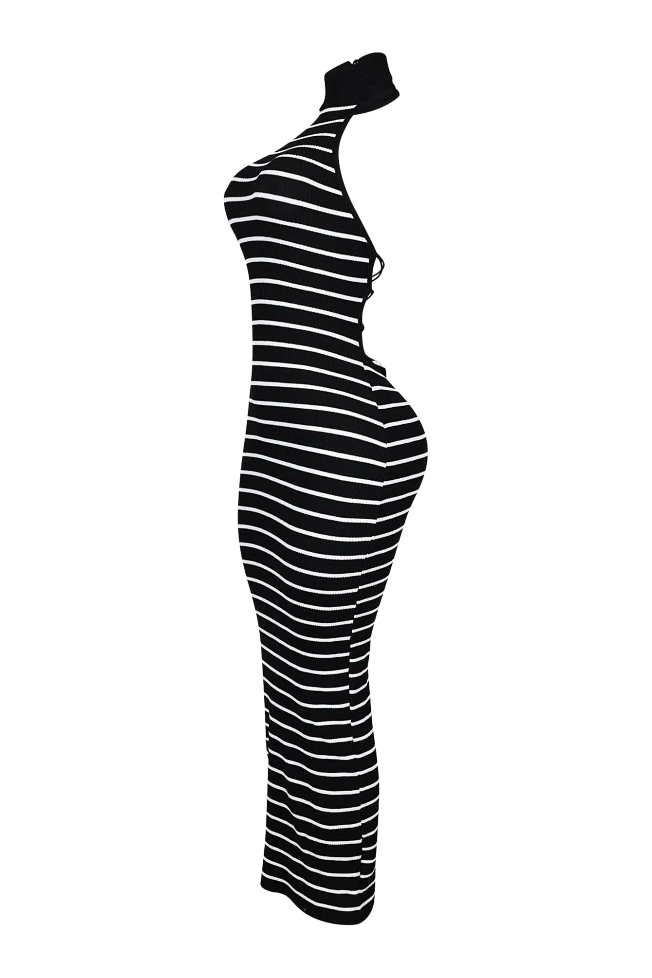 Verona Stripe Mock Neck Maxi Dress 5 Verona Stripe Mock Neck Maxi Dress
