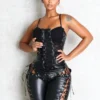 Corte Moderno Faux Leather Bustier