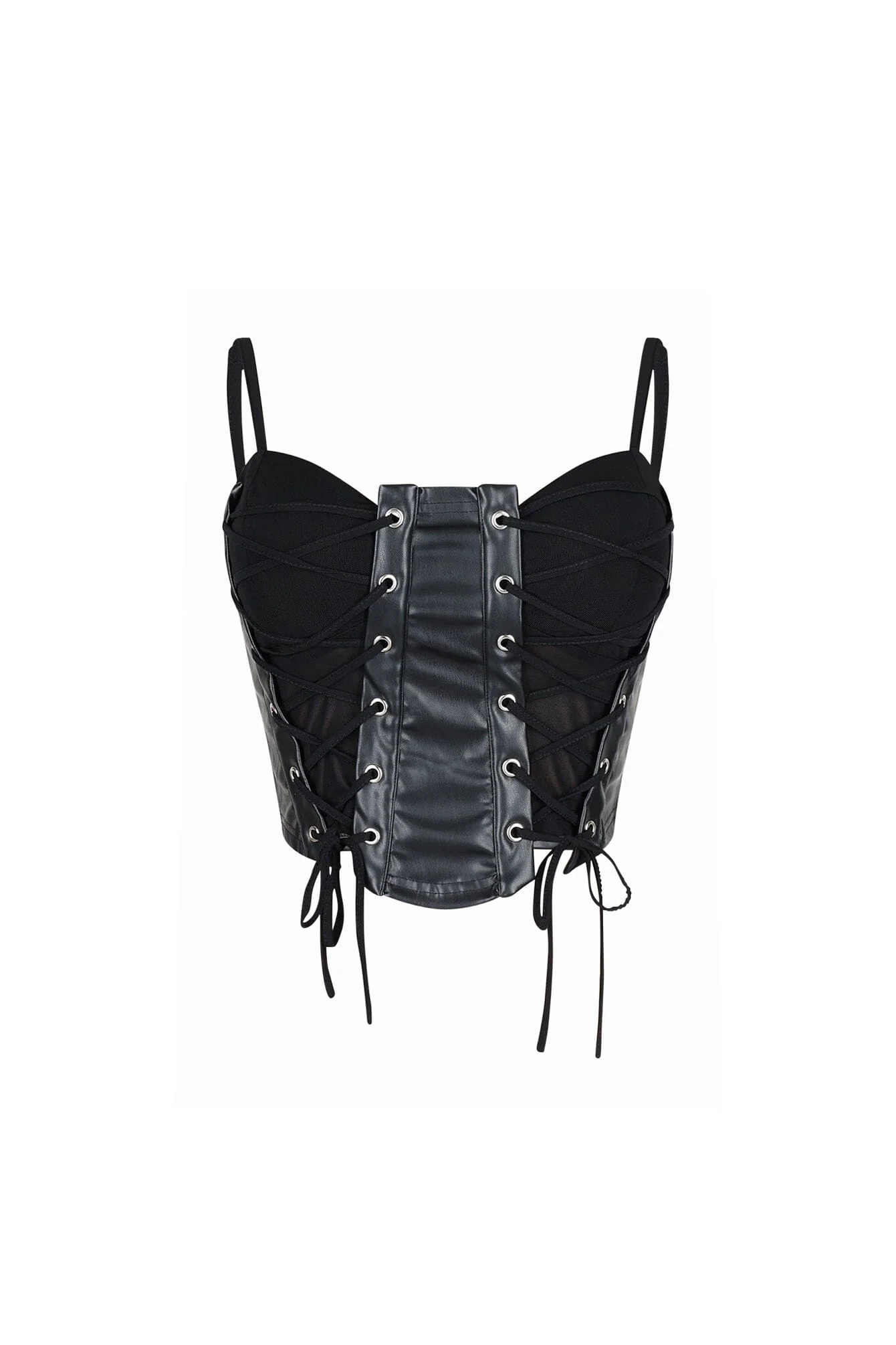 Corte Moderno Faux Leather Bustier 3 Corte Moderno Faux Leather Bustier
