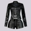 Valkyrie Faux Leather Jacket & Shorts SET